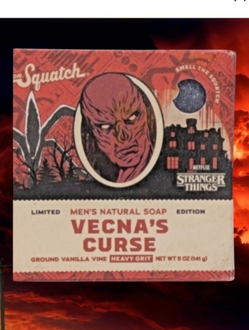 DR. SQUATCH Stranger Things Bar Soap -Vecna's Curse Limited Edition